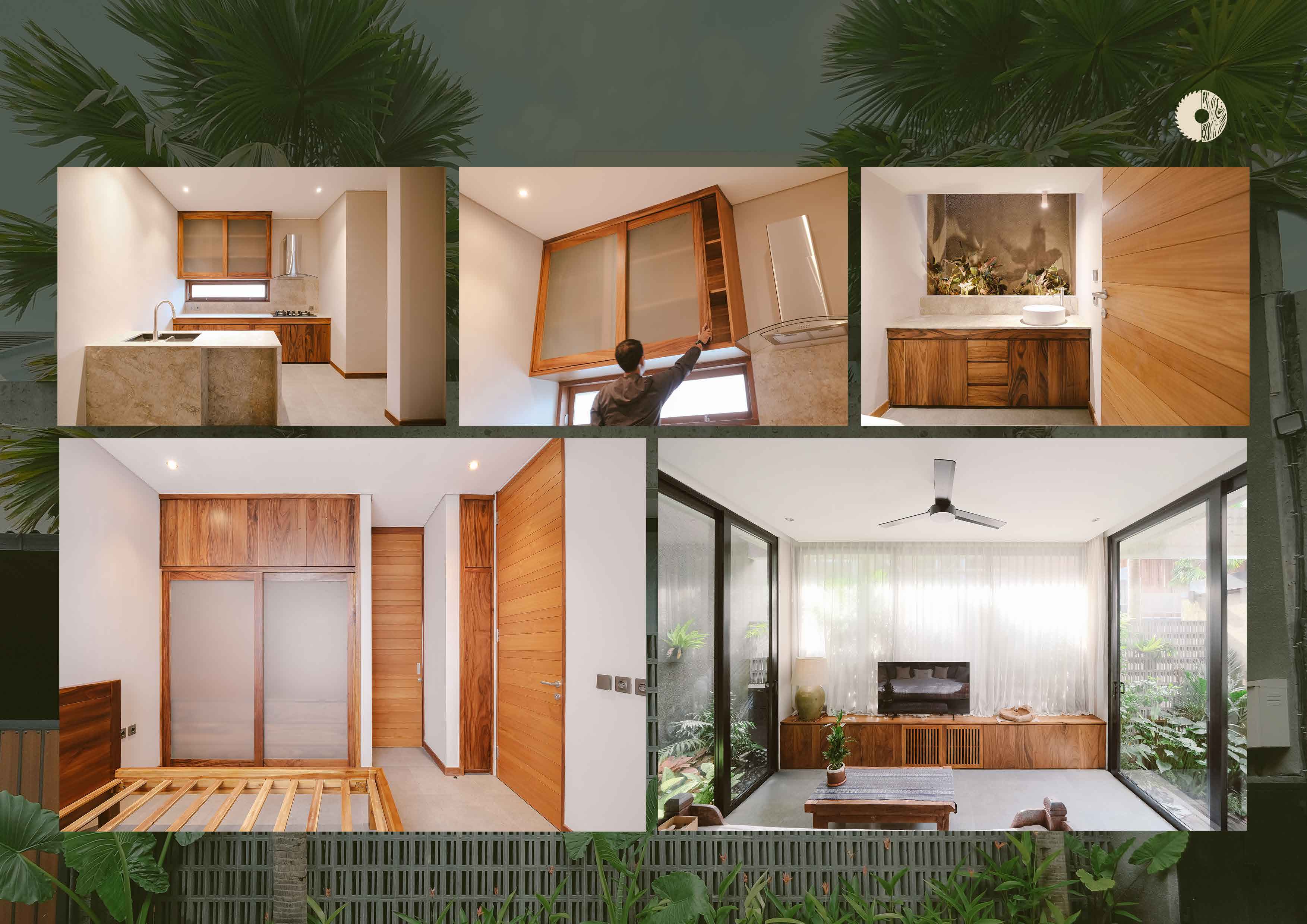 Kasanata Green Living in Denpasar — Kitchen Set, Wardrobe & Wall Panel by Lembah Jati